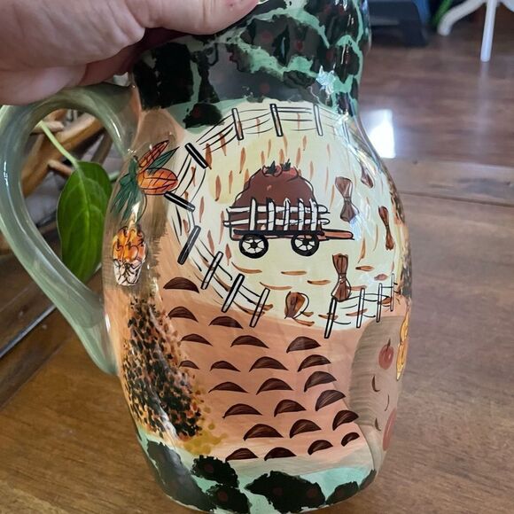 Vintage WCL Autumn Harvest Farm Pitcher - Picture 15 of 15